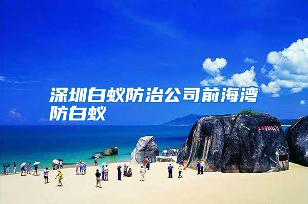 深圳白蚁防治公司前海湾防白蚁