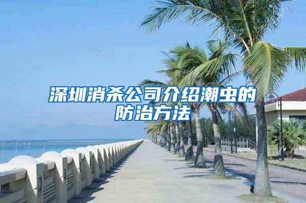 深圳消杀公司介绍潮虫的防治方法